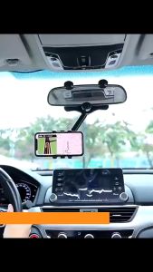 Kẹp điện thoại kẹp kính chiếu hậu xe hơi xoay 360 độ có thể điều chỉnh độ dài