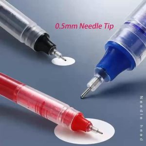 10pcs 0.5 Needle Tube Liquid Rollerball Gel Gel Pen Quick Dry Pen School Office Gel Pen