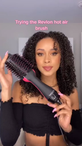 Professional Hot Air Hair Brush - For Dryer Styler Volumizer Straightener Curling 3-Heat Settings Ceramic