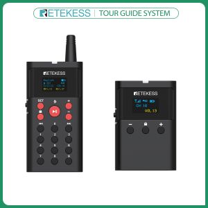 Retekess TT127 Audio Guide Update System Audio Guide for Tour 200m Supports 41 languages 16GB Storage Tour Translation System for Exhibition Gallery