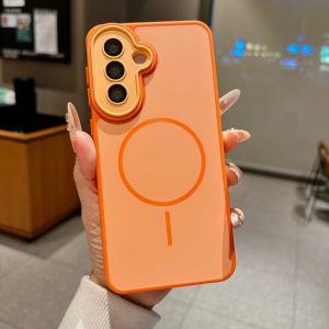 MagSafe Case for Samsung Galaxy S22 S23 S24 S25 S26 Ultra Plus S25 S26 FE A16 A17 A18 A26 A36 A56 A37 A57 Built-in Lens Protector Upgraded AI Button Soft Hard Bumper Shockproof Cover Support Magnetic Wireless Charging