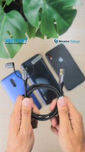 VENTION Kabel Data Charger USB 2.0 to 3-in-1 Micro-B USB-C Lightning