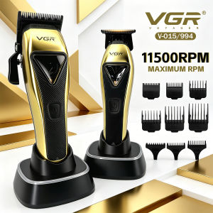 VGR | VGR Hair Trimmer Professional Hair Clippers Cordless Haircut Machine Vector Motor DLC Blade Metal Trimmer for Men V-015 V-994