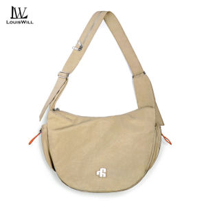 LouisWill Mens Shoulder Bag Thick Canvas Bag Waterproof Messenger Bag Commuter Bag Retro Lightweight Casual Bag Fashion Leisure Sport Street Bag for College Student