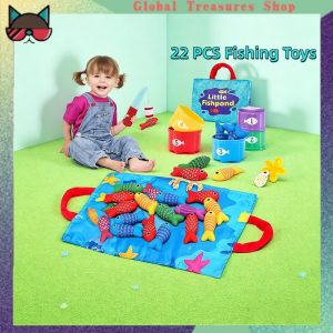 Kids Fishing Game Cloth Number Counting Sensory Baby Toys Baby Fishing Toy Color Sorting Toys Baby Fishing Toy