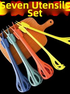 PISSA | 3 in 1 Manual Egg Beater Food Tongs Noodle Clip