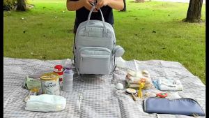 SEA CHOICE Tas Ransel Ganti Tas Popok Bayi Tas Punggung Perjalanan Uniseks dengan Alas Ganti & Tempat Dot untuk Ibu & Tas Backpack Untuk Perlengkapan Bayi - Lazada