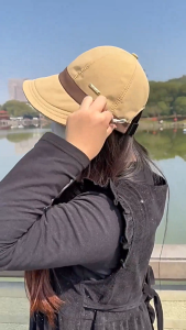 LD-P646 Topi Anti UV Bahan Adem Pelindung Matahari Gaya Modern Topi Wanita Korea Fashion Dengan Kait