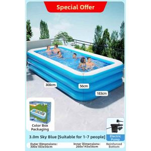 AOBIXIONG | Family Inflatable Water Play Pool with Slide