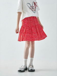 KECHU | New Summer Large Toddler Red Dots A-Line Skirt