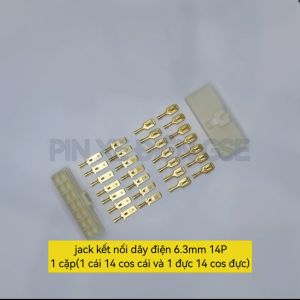 combo 5 jack kết nối dây điện 1P 2P 3P 4P 6P 8P 9P 10P 12P 14P loại 6.3mm dành cho ô tô xe máy cao cấp