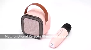 ลำโพงคาราโอเกะไร้สาย K12 มาพร้อมไมโครโฟนบลูทูธ โฮม KTV พร้อมไฟ RGB เหมาะเป็นของขวัญในงานปาร์ตี้หรือวันเกิด