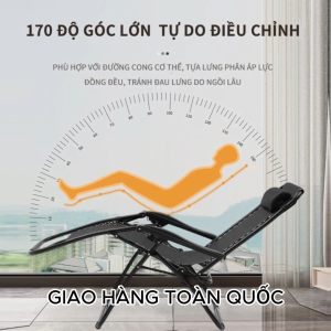 Ghế thư giãn Ghế giường đa năng chịu tại 300kg khung hợp kim cao cấp Ghế xếp thư giãn Ghế giường  đọc sách ngủ trưa