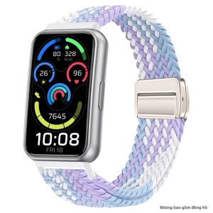 Dây Đeo Đồng Hồ Bện Bằng Nylon Cho Huawei Band 11/11NFC Với Khóa Từ Mềm Mại Thoải Mái Tương Thích Với 11Pro/11Pro NFC