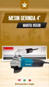 MAKITA 9553B Gerinda Tangan angle 4\"/ Grinder Listrik Mesin 9553 B
