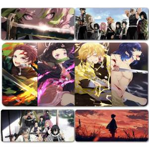 Bandai | Large Demon Slayer Mouse Pad Desk Keyboard Mat for Laptops PC Accessories Desk Protector Gaming Mat Rubber Mat