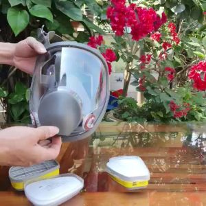 Combo Mặt Nạ Phòng Độc 6800 Phin lọc 6003 Kèm Quần Áo Phun Hóa ChấtPhun Thuôc Trừ Sâu Siêu Rẻ