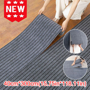 DIY Solid Color Striped Kitchen Door Mat Floor Mat Room Decoration Self-adhesive Non-slip Carpet Home Decor Hallway Rug Entrance
