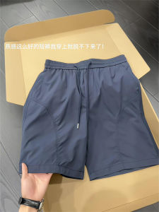 Quần Short Thể Thao Nam Mùa Hè Ice Silk Nhanh Khô Thường Ngày Quần Dài Đến Giữa Bắp Chân Phong Cách Mỹ Chống Thấm Nước