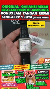 JAM BONIA ORIGINAL - BONIA BNB10546-1315 - Men LA - Kulit - Hitam - JAMDUNIA / JAM DUNIA JD18