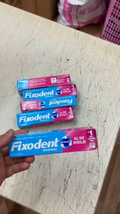 Keo Dán Răng Giả Fixodent Original 68g - Giữ Hàm Chắc An Toàn Cho Nướu