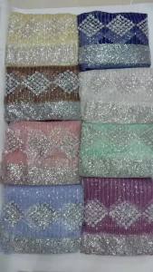 Handmade French Tulle Lace Fabric 2026 High Quality 3D Flower Embroidery African Beads Lace Fabric for Women Dresses