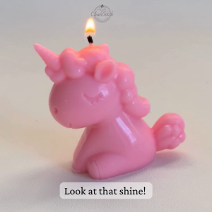 Bay Unicorn Candle – Scented Shiny Finish | Birthday Souvenirs & Gifts