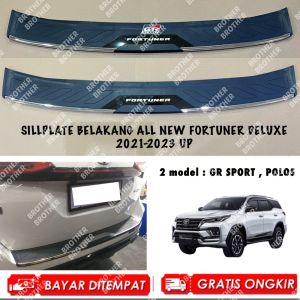 Sillplate Belakang All New Fortuner 2016 2023 2024 2025 GR SPORT Hitam Elegant List Chrome