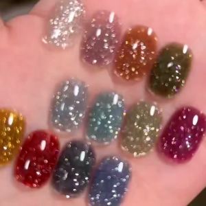 Sơn Móng Tay Gel MIANEL 2026 Galaxy Diamond 12ml Hiệu Ứng Lấp Lánh Kép Trong Suốt Như Băng Kim Tuyến Vụn Kim Cương Phản Quang.