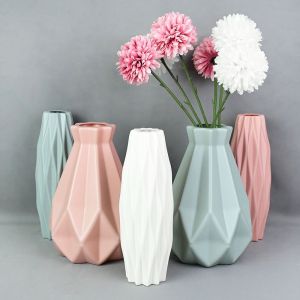 Vase anti drop Nordic Creative Minimalist Simulation Vase Living Room Imitation Plastic vase