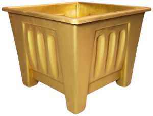 กระถาง กระถางสี่เหลี่ยม ขนาด 6.9 นิ้ว สีขาว สีเทา สีฟ้า สีน้ำตาล สีเขียว สีทอง Bundle 5 ใบ ชิ้น อัน