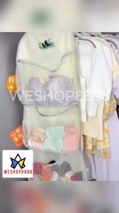 WESHOP8888 1pc Panda Net Underwear Storage Bag Space-saving Storage Mesh Bags Large Capacity Home Wardrobe Organizer