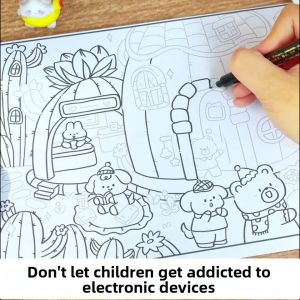 MOWEI | Children Doodle and Coloring Drawing Book