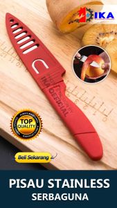 PISAU BUAH STAINLESS SARUNG / PISAU DAPUR MINI / PISAU SARUNG TAJAM / PISAU KUPAS BUAT PEMOTONG SAYUR KNIFE FRUIT PISAU DAPUR STAINLESS SARUNG MERAH / PISAU BUAH DAPUR / PISAU MINI DAPUR / FRUIT KNIFE / PISAU MINI PEMOTONG