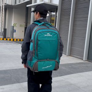 Techdoo Tas Ransel Hiking Pria Trendy Tas Carier Besar Waterproof Tas Punggung Olahraga Outdoor TR123