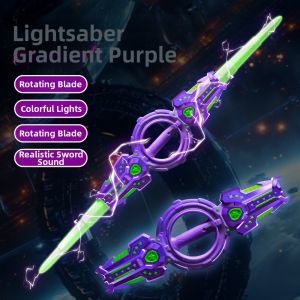 JIFANPAUL | Dual-Blade Extendable Rotating Light Saber with Sound Effects Toy