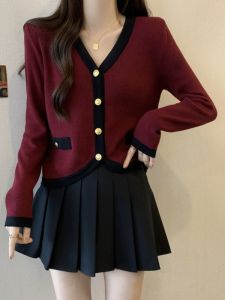 Áo Cardigan Len Ngắn Dành Cho Người Mập Slim