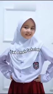 ORI Hijab Bergo Hamidah Oval Jersey Jilbab Sekolah Pinguin Anak Instan Size S M L Kenan