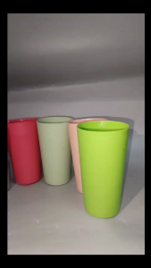 6 PCS COLORFUL PLASTIC TUMBLERS / UNBREAKABLE PLASTIC CUPS / RESTAURANT TUMBLER/ BASO/ DRINKWARE