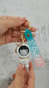 Rokeet Gantungan Kunci Astronot Lucu Keychain With Night Lamp Multifungsi