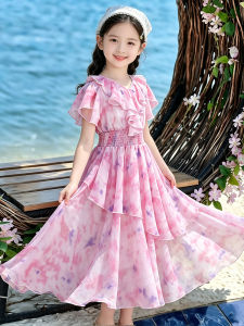Dinielephant | Girls Summer Flower Princess Dress