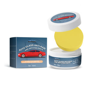 Rayhong Car Anti Fog Paste Waindshield Rainproof Coating Scratch Removal Auto Glass Polishing Cleaning Windscreen Oil Film Removal Cream Glass Film Coating Agent Waterproof Rainproof Anti-fog Glass Cleaner For Auto Removing Paste
