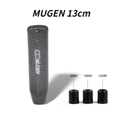 13CM 18CM REAL CARBON FIBER MANUAL MT MUGEN 5/6-SPEED SHIFTER SHIFT KNOB FIT HONDA ACURA