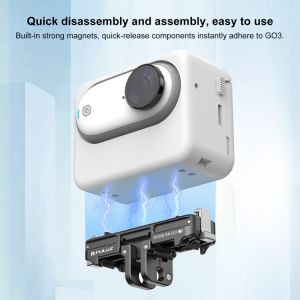 PULUZ For Insta360 GO3 / GO 3S Magnetic ABS Quick Release Base Mount