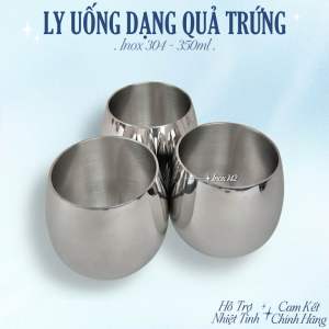 🅾️ CỐC LY UỐNG NƯỚC HÌNH QUẢ TRỨNG 350ml OYATTON