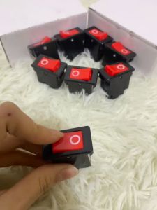 COMBO 5 công tắc bập bênh ô tô 2 chân hình tròn. Công tắc bập bênh số 1