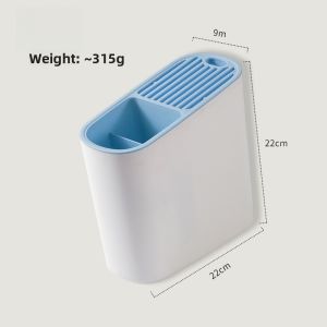 Carote Multi-Functional Knife Holder Kitchen Storage Rack Chopsticks Tube Utility Knife Stand Plastic Kitchen Accessories