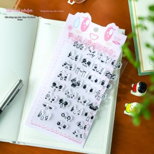 2ABC | Dấu Silicon Trong Suốt DIY Biểu Cảm Dễ Thương