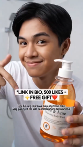【BUY 2 TAKE 2】FDA Anti‑Acne Anti‑Mite Body Wash & SAK Purple Sunscreen Set Sun & Bacne Skin Care