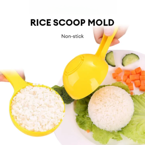 1pcs Non-stick Rice Scoop Mold DIY Sushi Mold Rice Ball Spoon Half Round Rice Cooker Kitchen Accessory